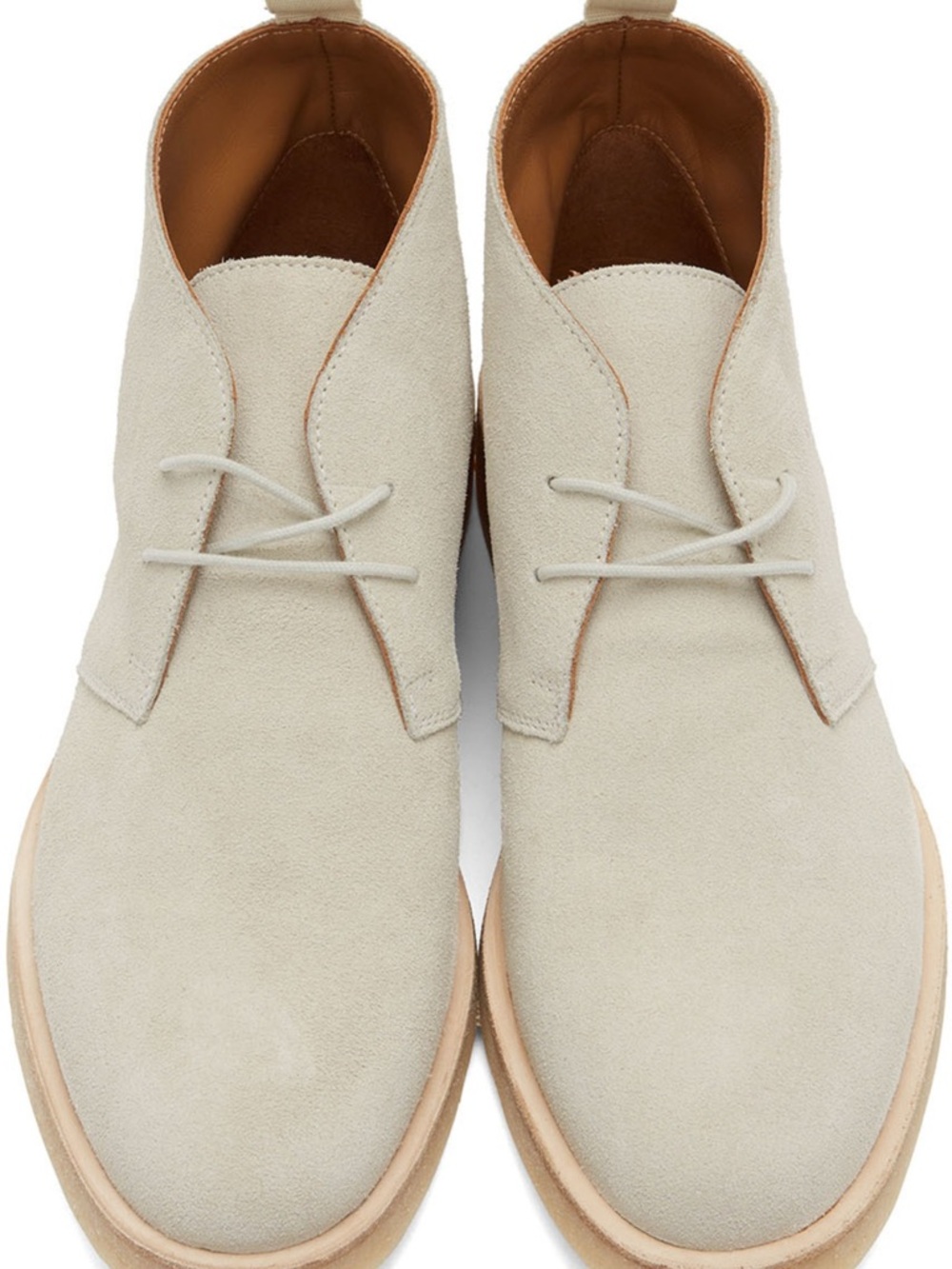 Common Projects White Suede Chukka Boots Size 42 New Men’s Made in Italy